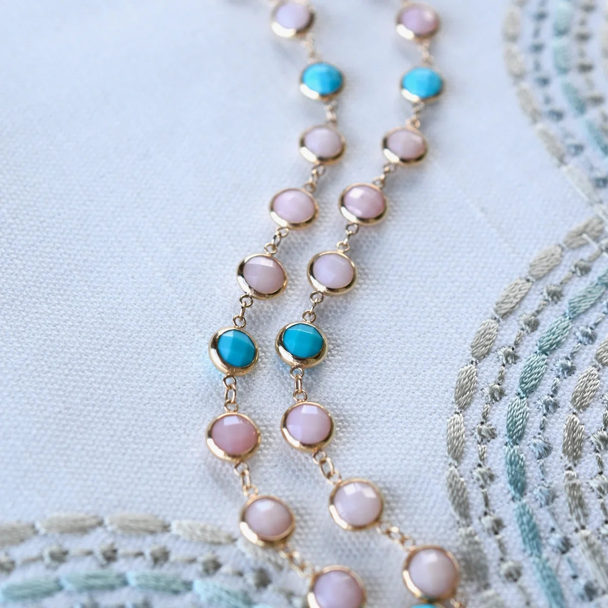 Newport Grand Palm Beach Necklace in 14k Gold