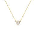 Rosecliff Diamond Mini Necklace in Solid 14k Gold