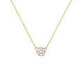 Rosecliff Aquamarine Mini Necklace in Solid 14k Gold (March)