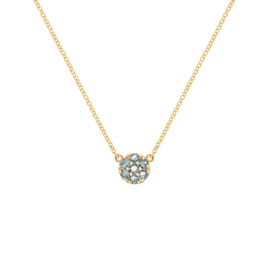 Rosecliff Alexandrite Mini Necklace in Solid 14k Gold (June)