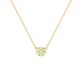Rosecliff Peridot Mini Necklace in Solid 14k Gold (August)