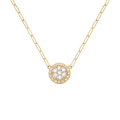 Palmer Diamond Necklace in Solid 14k Gold