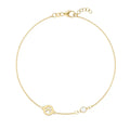 Paw & Petite Birthstone Bracelet in 14k Gold