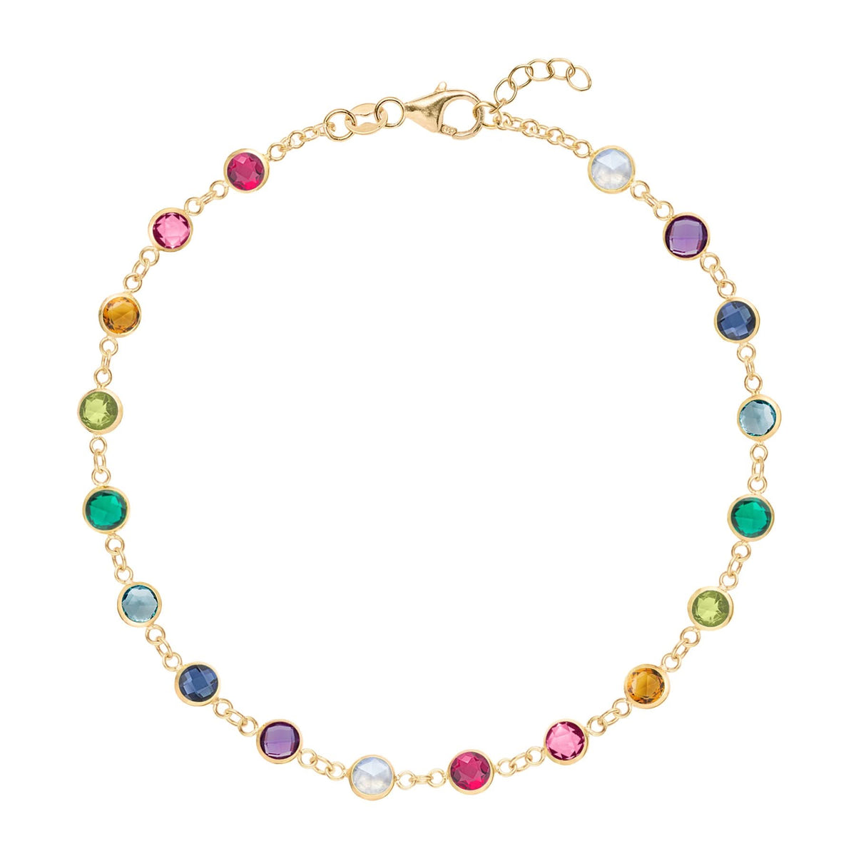 Rainbow Newport Bracelet in 14k Gold