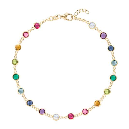Rainbow Newport Bracelet in 14k Gold