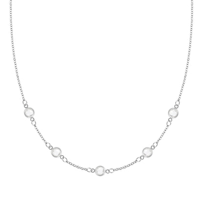 Petite 5 Birthstone Necklace in 14k Gold
