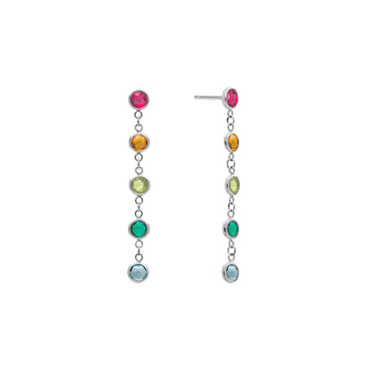 Rainbow Newport Earrings in 14k Gold