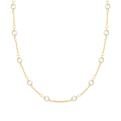 Petite 10 Birthstone Necklace in 14k Gold