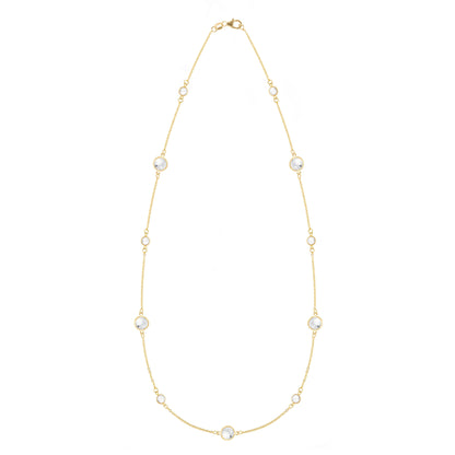 Bayberry Grand & Petite 11 Stone Necklace in 14k Gold