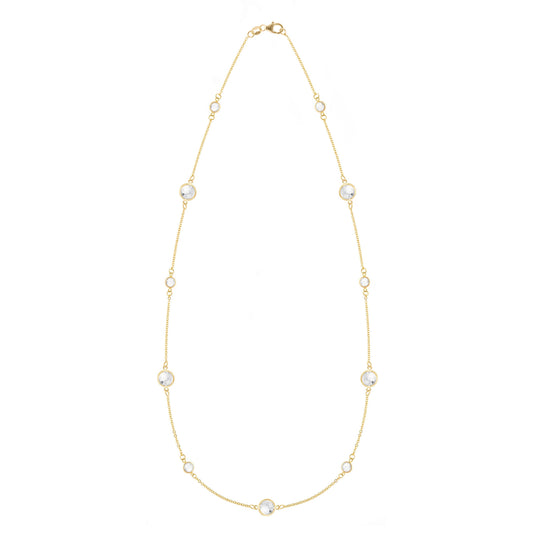 Bayberry Grand & Petite 11 Stone Necklace in 14k Gold