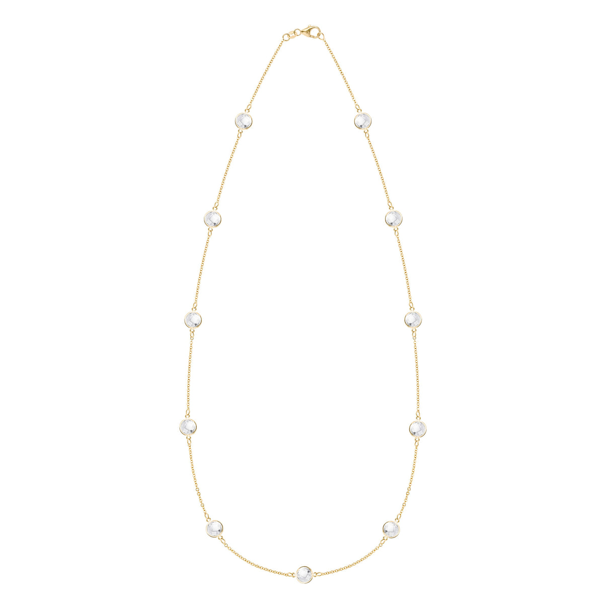 Bayberry Grand 11 Birthstone Necklace in 14k Gold