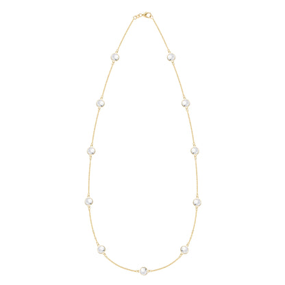 Bayberry Grand 11 Birthstone Necklace in 14k Gold