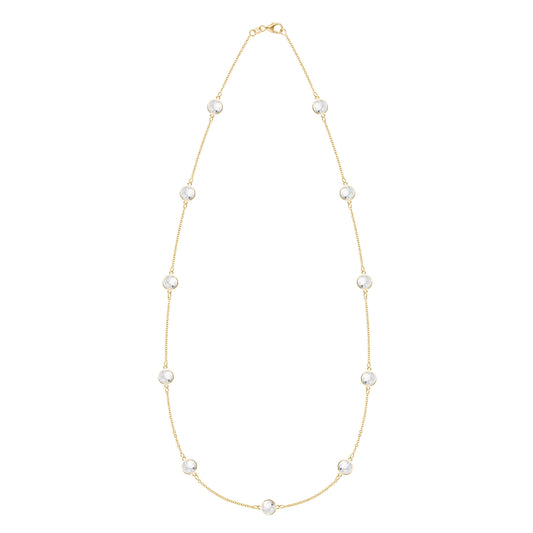 Bayberry Grand 11 Birthstone Necklace in 14k Gold