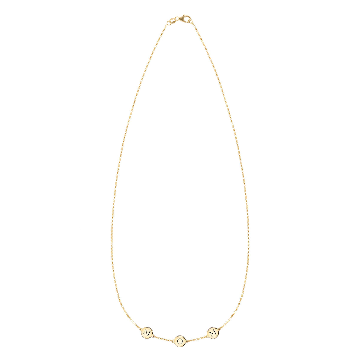 MOM Necklace in 14k Gold