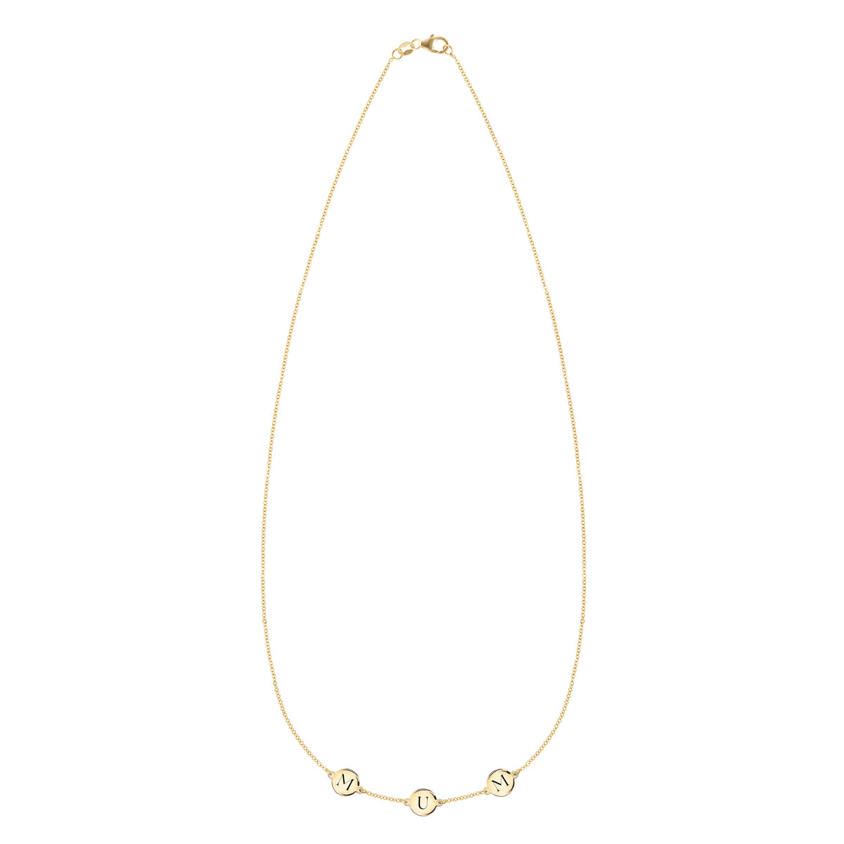 MUM Necklace in 14k Gold