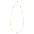 Bayberry Opal Birthstone Cross Necklace in 14k Gold (October)