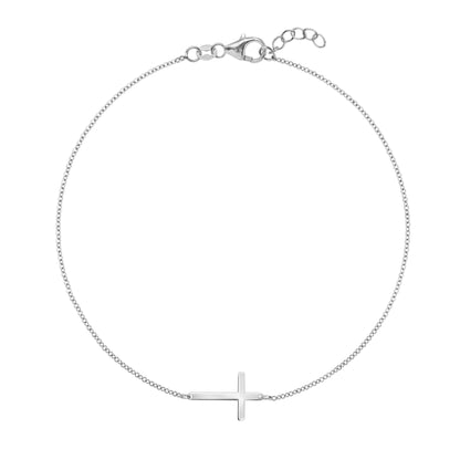 Cross Bracelet in 14k Gold