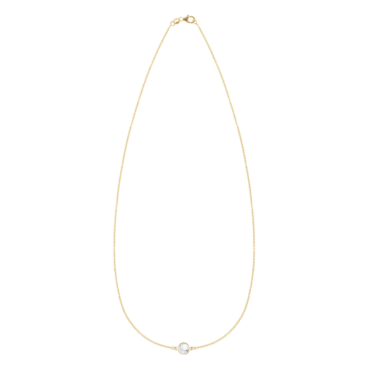 Grand 1 Birthstone Necklace in 14k Gold