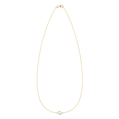 Grand 1 Birthstone Necklace in 14k Gold