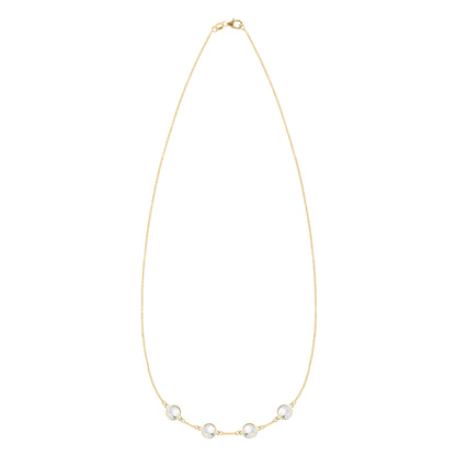 Grand 4 Birthstone Necklace in 14k Gold