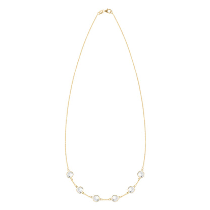 Grand 6 Birthstone Necklace in 14k Gold
