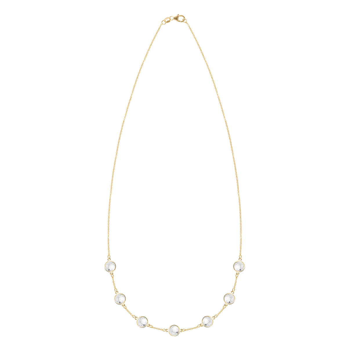 Grand 7 Birthstone Necklace in 14k Gold