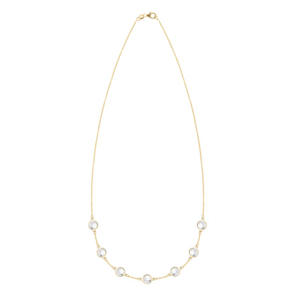 Grand 7 Birthstone Necklace in 14k Gold