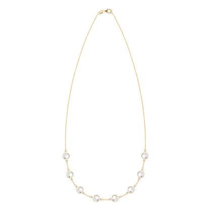 Grand 8 Birthstone Necklace in 14k Gold