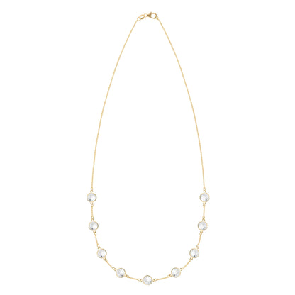 Grand 9 Birthstone Necklace in 14k Gold