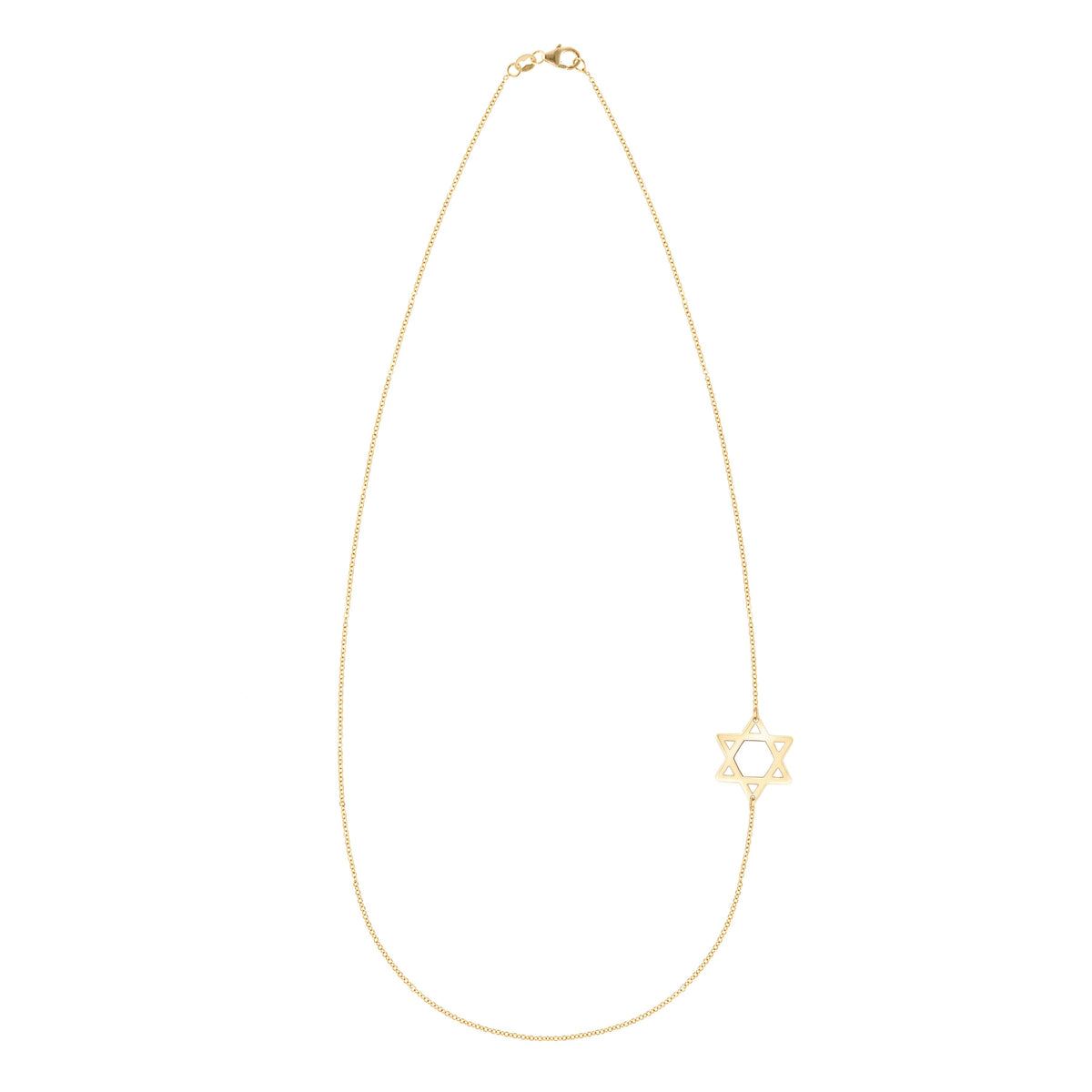 Star of David Necklace in 14k Gold