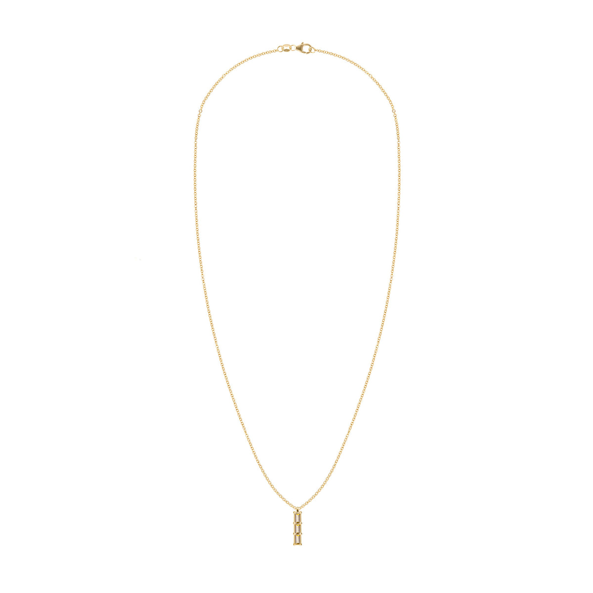 Providence 3 Citrine Pendant in 14k Gold (November)