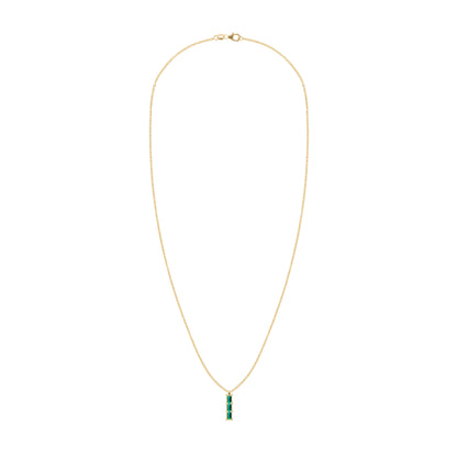 Providence 3 Emerald Pendant in 14k Gold (May)