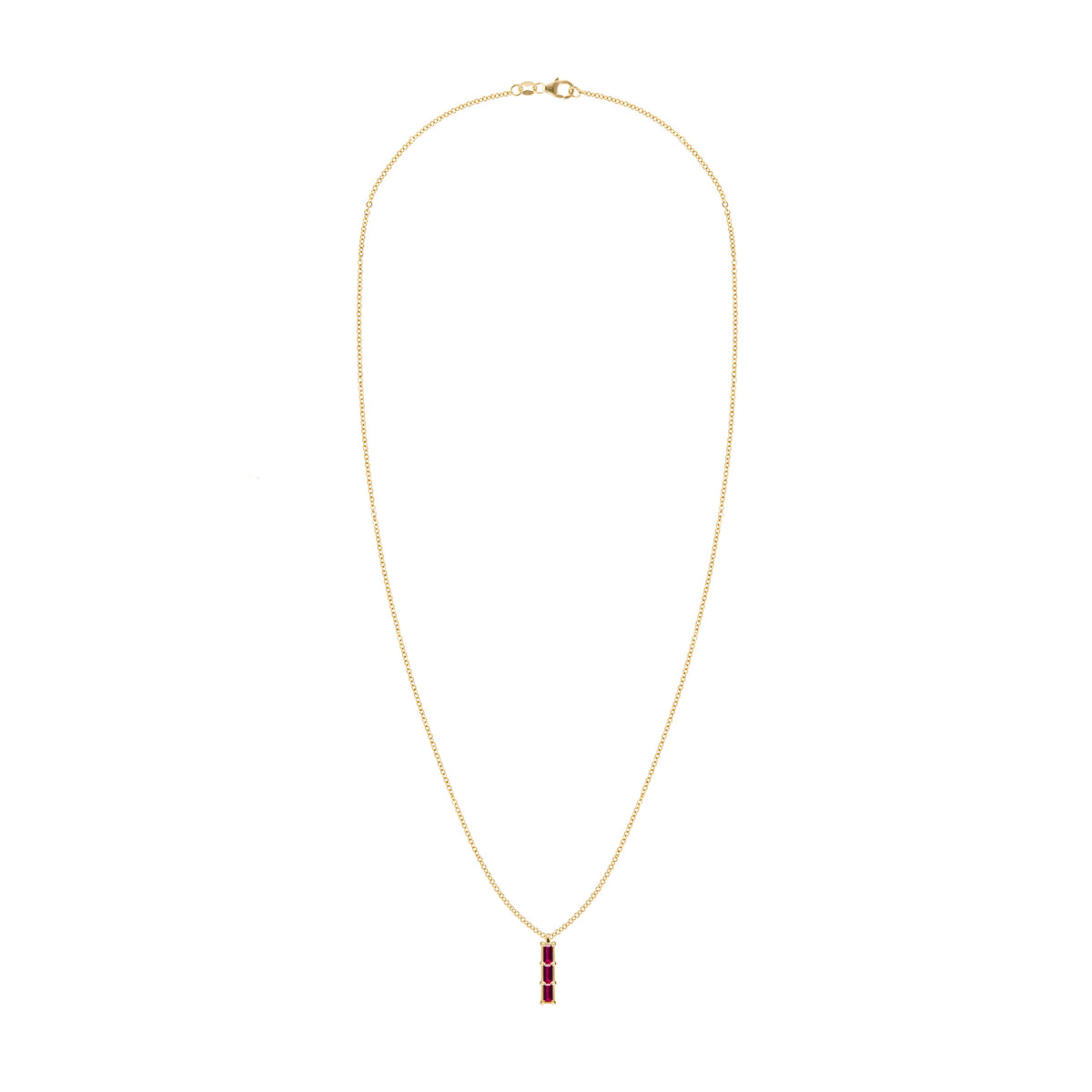 Providence 3 Ruby Pendant in 14k Gold (July)