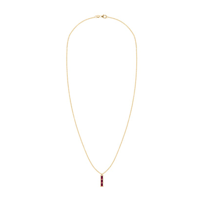 Providence 3 Ruby Pendant in 14k Gold (July)