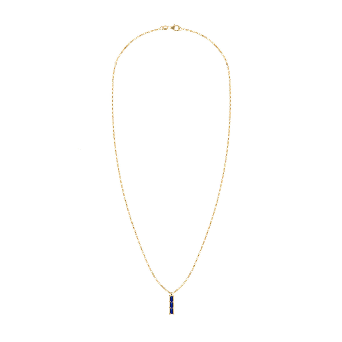 Providence 3 Sapphire Pendant in 14k Gold (September)