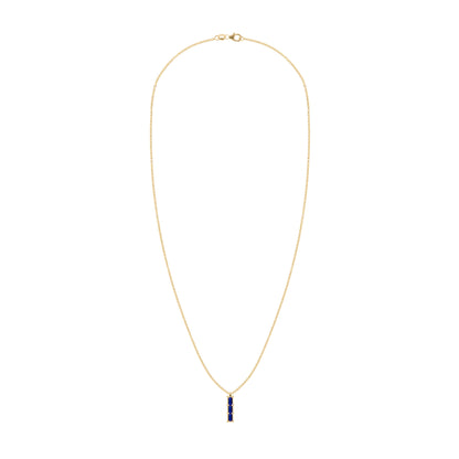 Providence 3 Sapphire Pendant in 14k Gold (September)