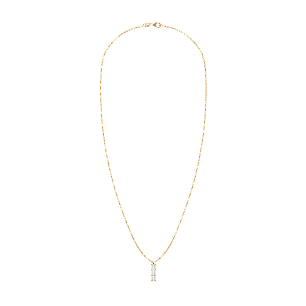 Providence 3 White Topaz Pendant in 14k Gold (April)