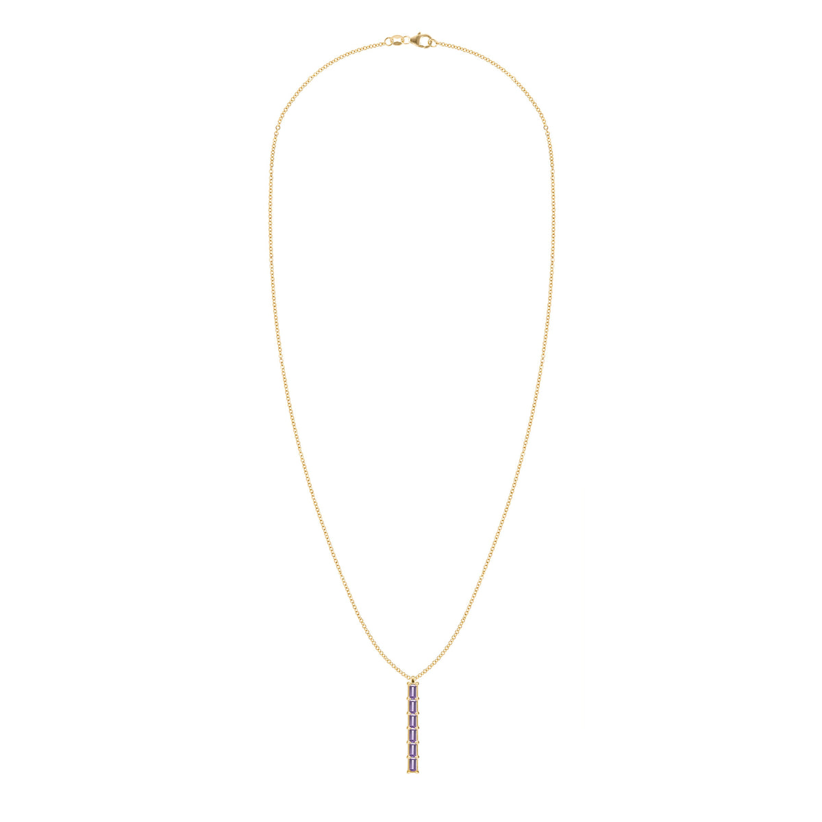 Providence 6 Amethyst Pendant in 14k Gold (February)