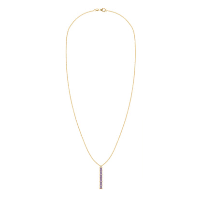 Providence 6 Amethyst Pendant in 14k Gold (February)