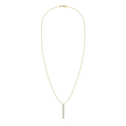 Providence 6 Aquamarine Pendant in 14k Gold (March)