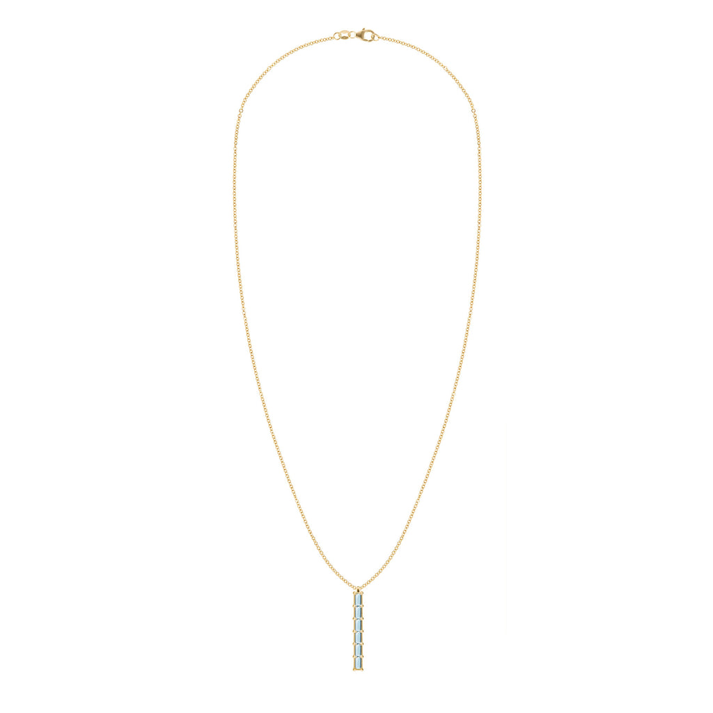 Providence 6 Nantucket Blue Topaz Pendant in 14k Gold (December)