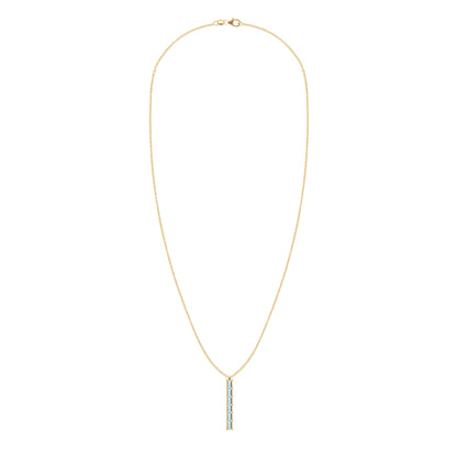 Providence 6 Nantucket Blue Topaz Pendant in 14k Gold (December)