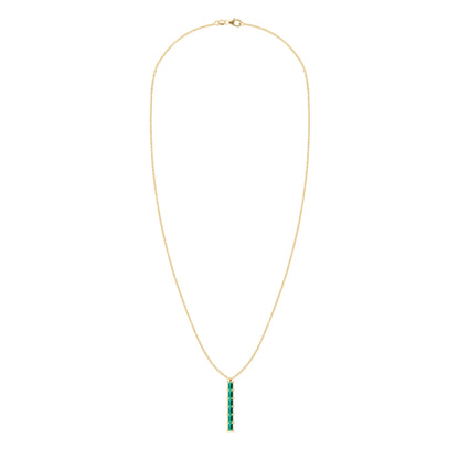 Providence 6 Emerald Pendant in 14k Gold (May)