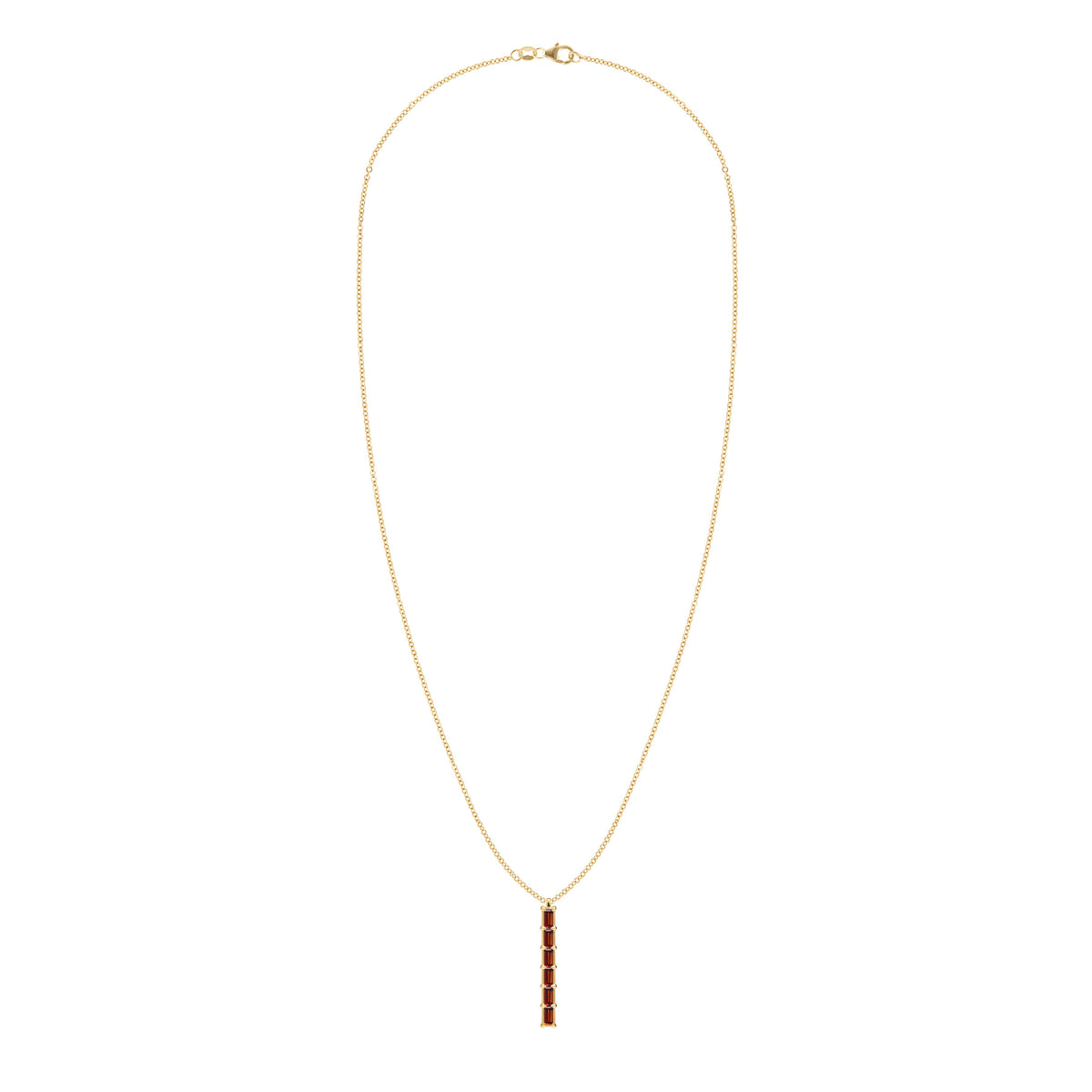 Providence 6 Garnet Pendant in 14k Gold (January)