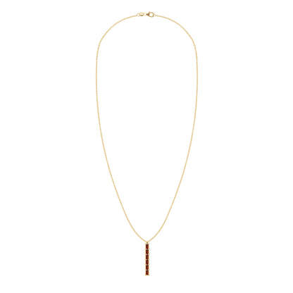 Providence 6 Garnet Pendant in 14k Gold (January)