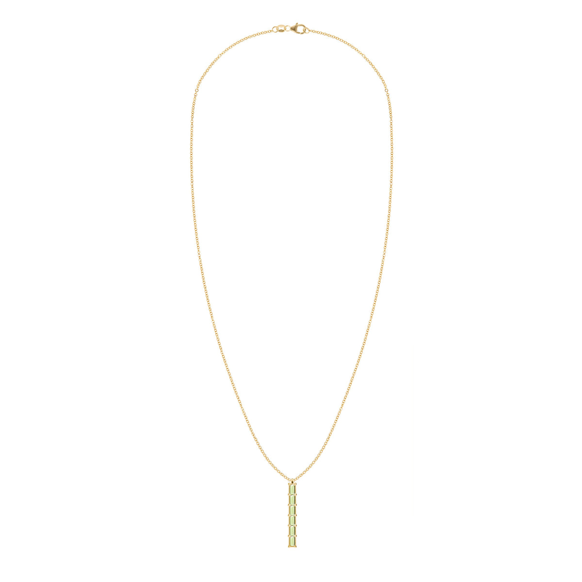 Providence 6 Peridot Pendant in 14k Gold (August)