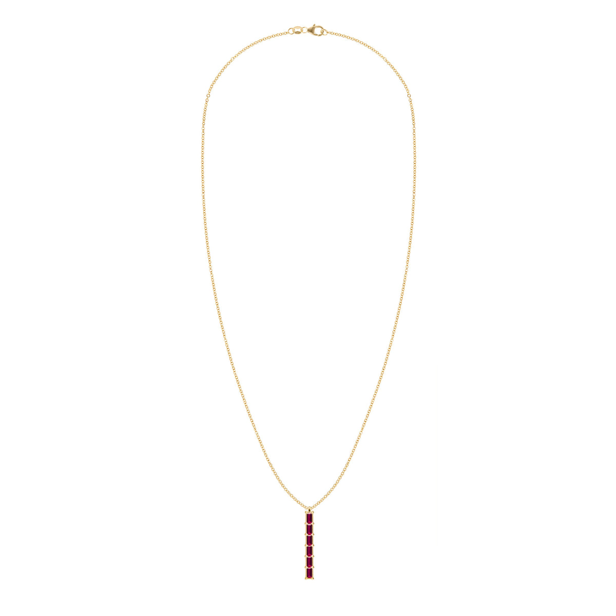 Providence 6 Ruby Pendant in 14k Gold (July)
