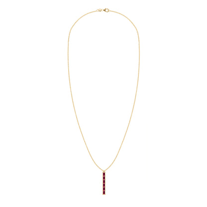 Providence 6 Ruby Pendant in 14k Gold (July)