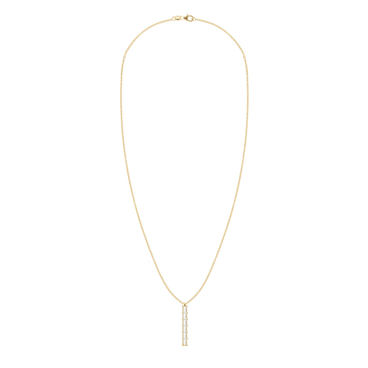 Providence 6 White Topaz Pendant in 14k Gold (April)