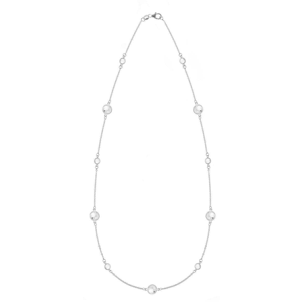 Bayberry Grand & Petite 11 Stone Necklace in 14k Gold